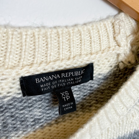 Stripe Sweater with Contrast Empire Waist Knit - Picture 3 of 4